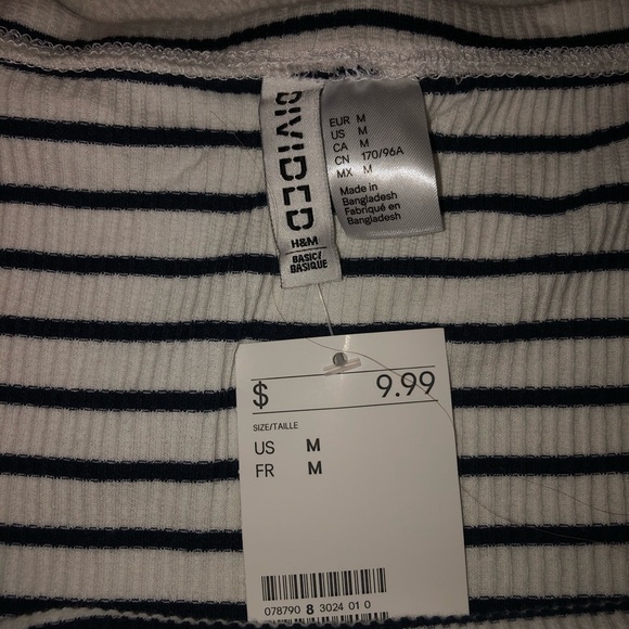 H&M striped crop top - Picture 2 of 2